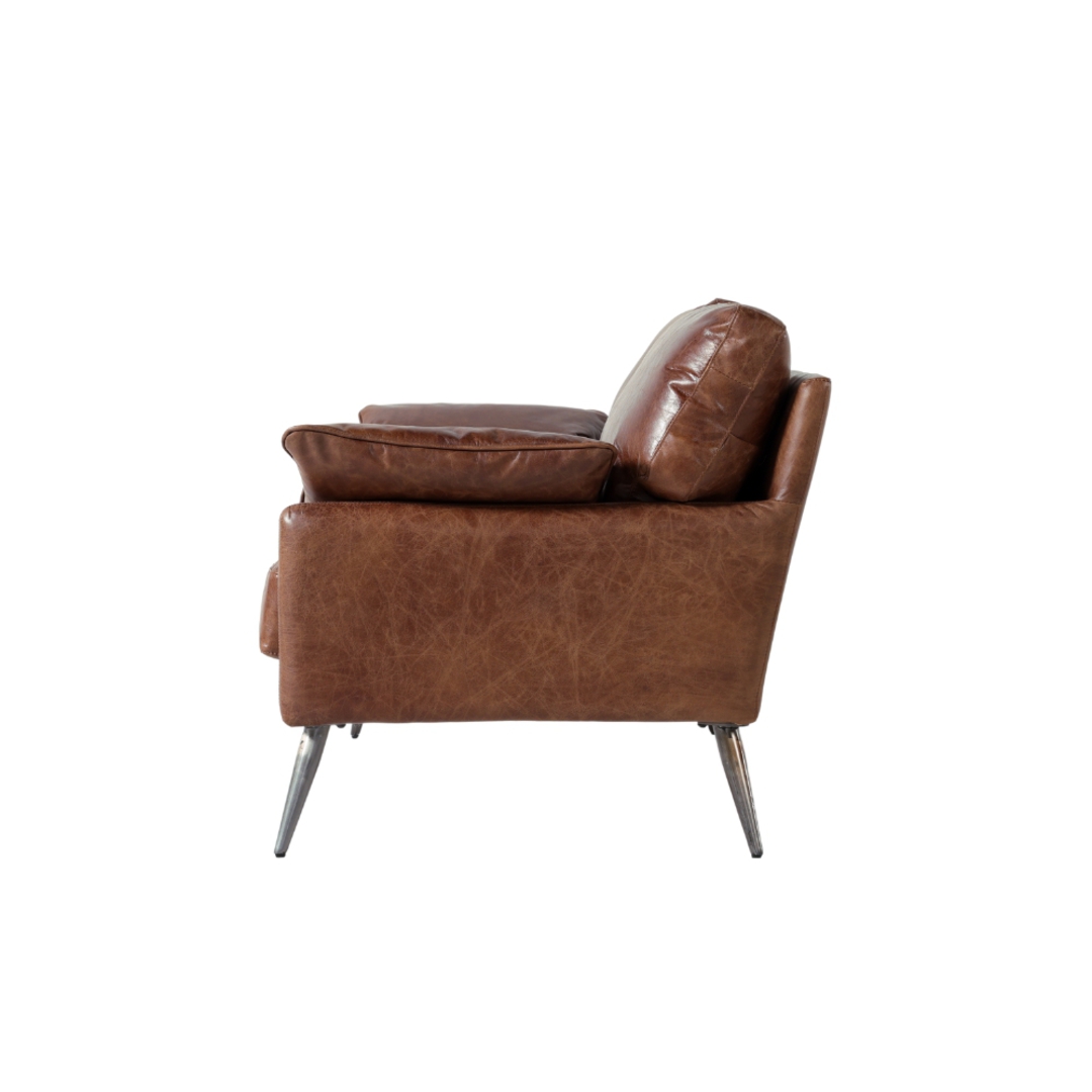 Varese 2 Seater Leather Sofa image 3